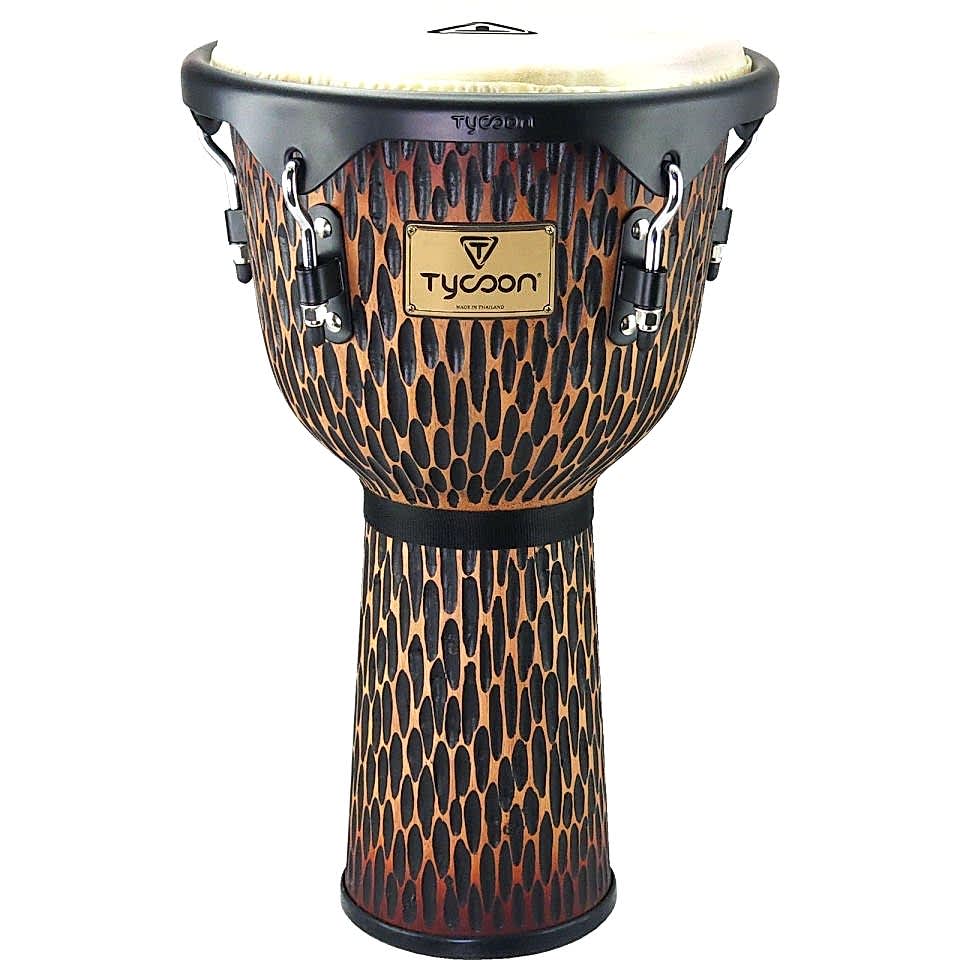Tycoon 13'' Supremo Select Chiseled Orange Djembe (TJSS72BCO)