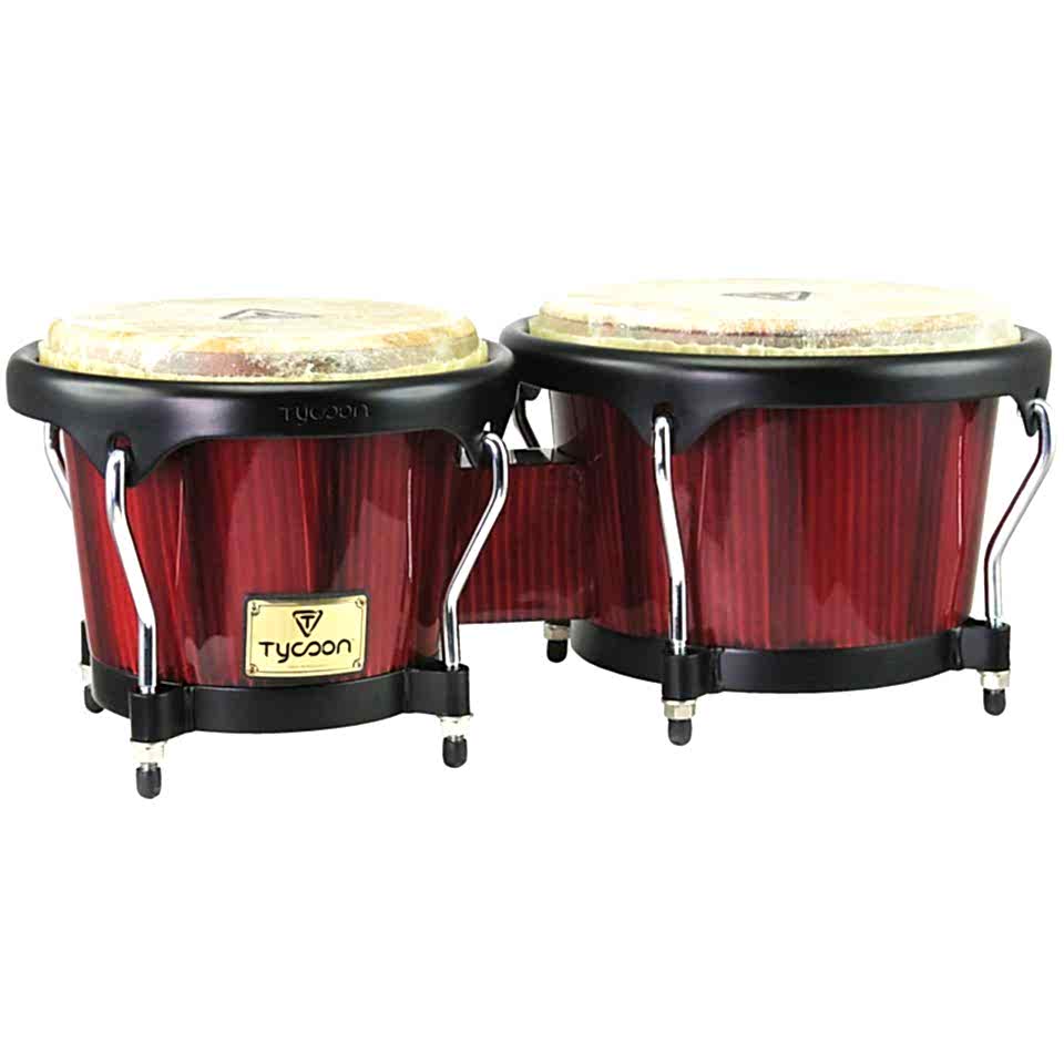 Tycoon 7''+8,5'' Artist Handpainted Red Bongo (TB80BHPR)