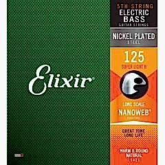 Elixir 125 Tek Bas Gitar Teli (15425)