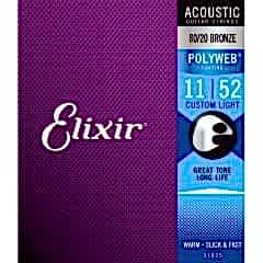Elixir 011-052 Polyweb Coating Bronz Akustik Gitar Teli
