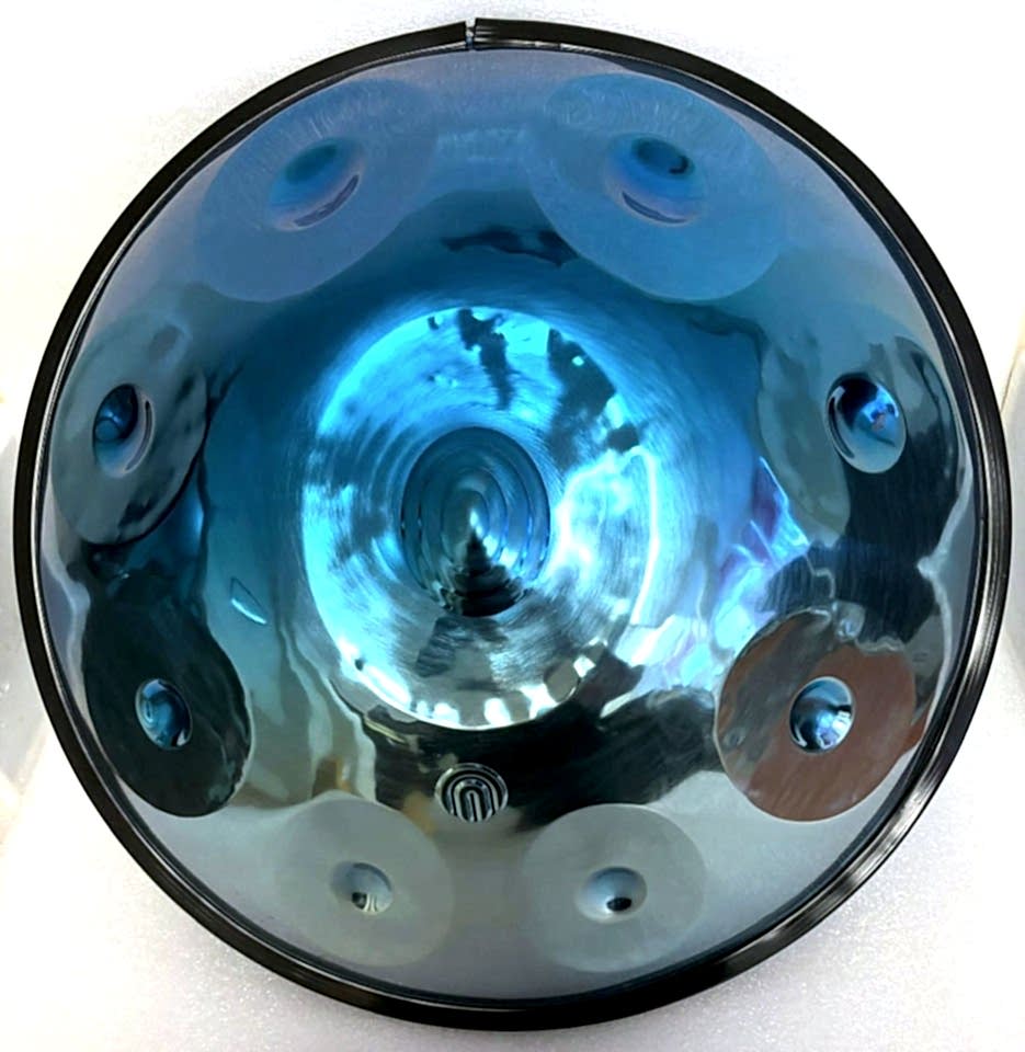 Arsha D Minör Handpan (Parlak Mavi Renk)