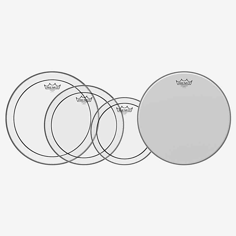 Remo 10''/12''/14''/14''(Trampet) Davul Deri Seti