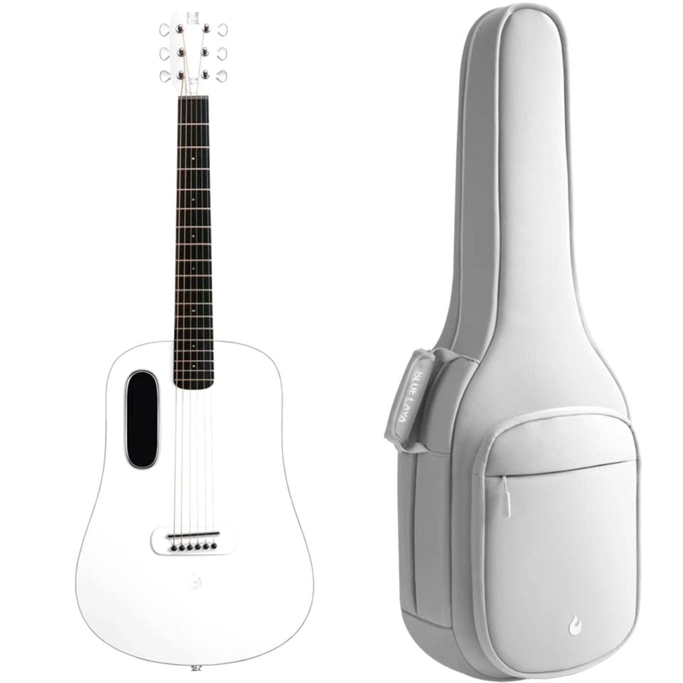 Lava Blue Touch Smart Akustik Gitar  BLTCSWH