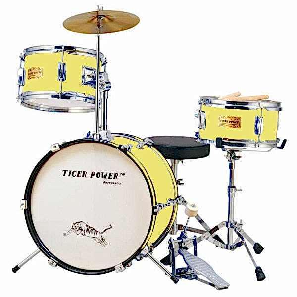 Tiger Power Açık Sarı Çocuk Davulu JR30CLYC