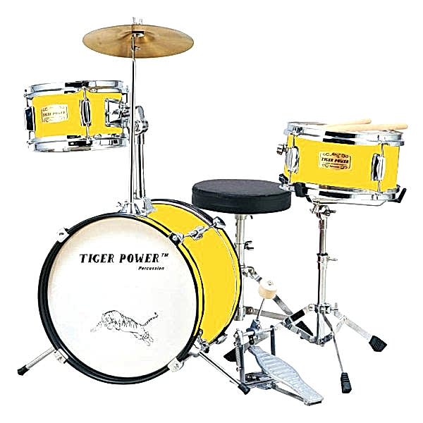 Tiger Power Sarı Çocuk Davulu JR30DYWC
