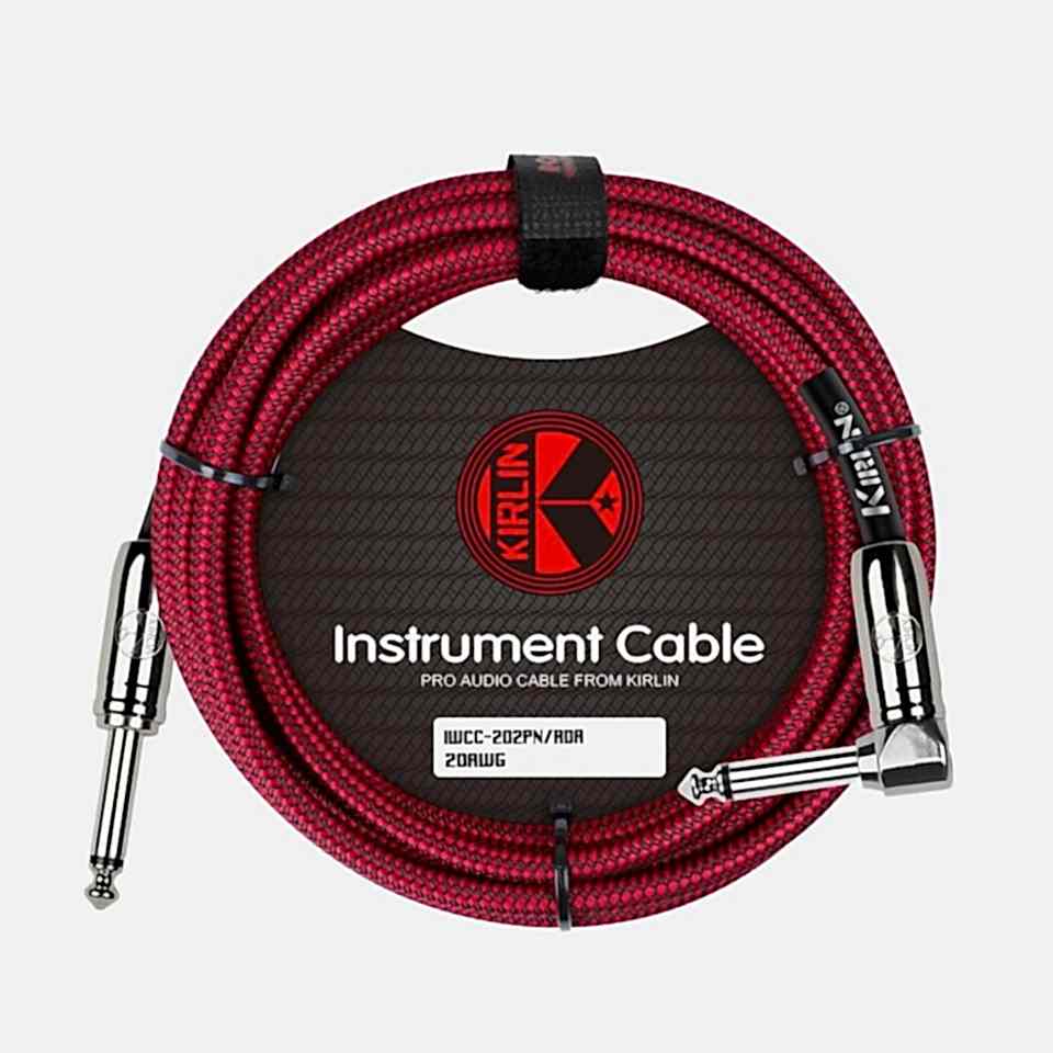 Kirlin 20AWG, 1/4 Mono Plug - 1/4 RT Angle Plug 6mt. Kablo (IWCC202PN6MRDA)