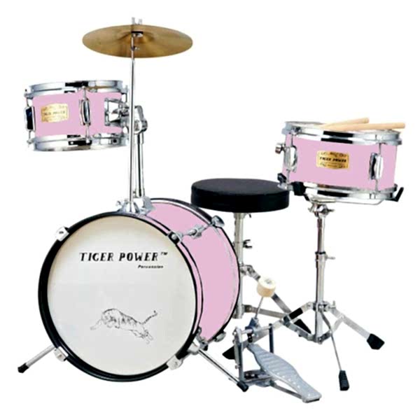 Tiger Power Açık Pembe Çocuk Davulu JR30DLPC