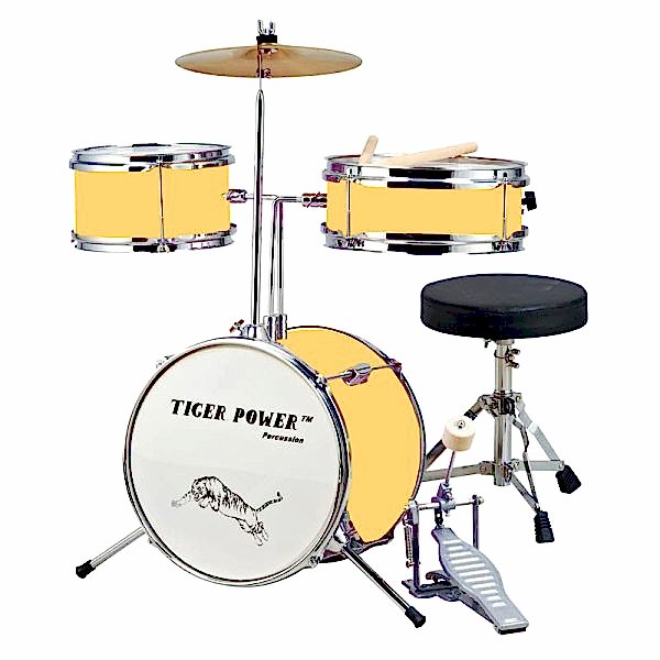 Tiger Power Sarı Çocuk Davulu JR30YWC