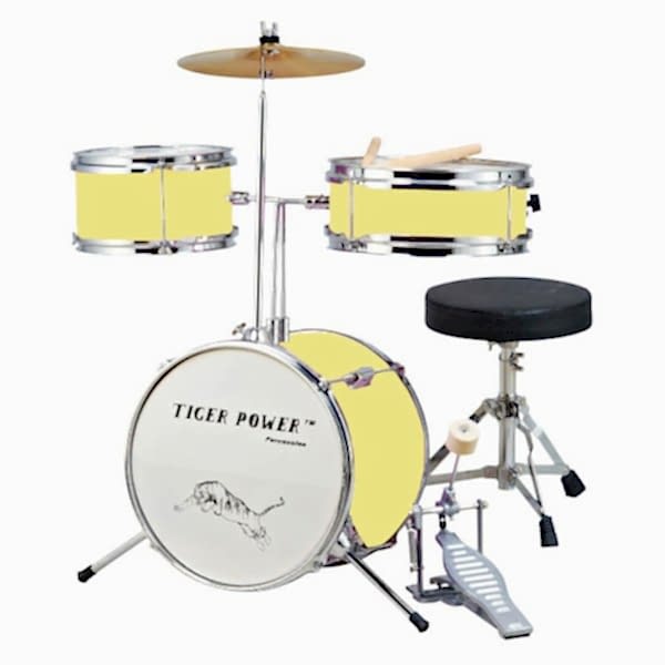 Tiger Power Açık Sarı Çocuk Davulu JR30LYC