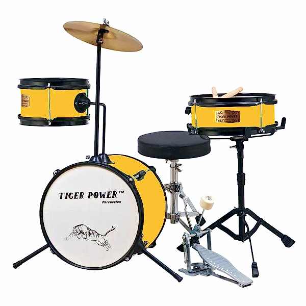 Tiger Power Sarı Çocuk Davulu JR30EYWB