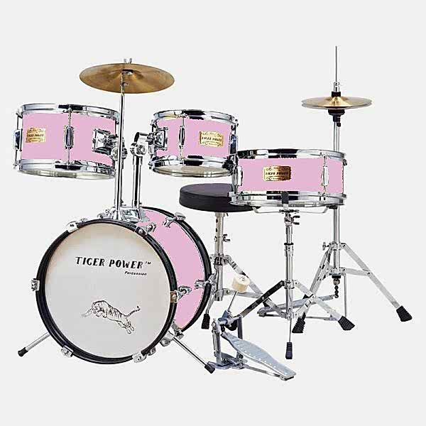 Tiger Power Pembe Çocuk Davulu JR40PKC