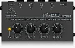 Behringer HA400 4 Kanallı Stereo Kulaklık Amfisi