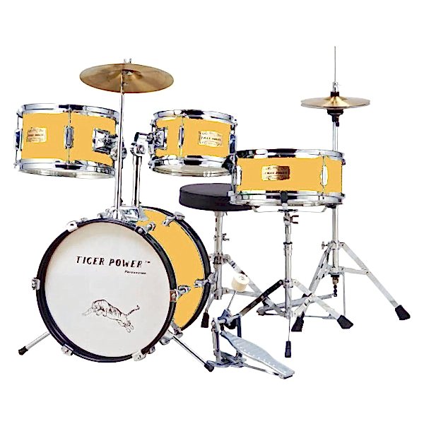 Tiger Power Sarı Çocuk Davulu JR40YWC