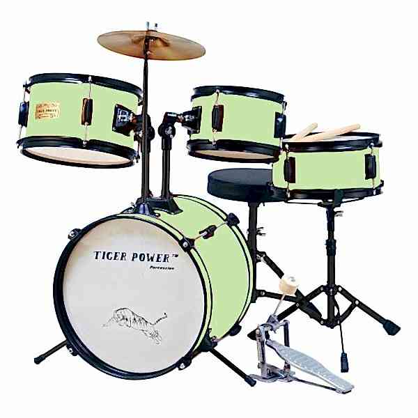 Tiger Power Açık Yeşil Çocuk Davulu JR40BLGB