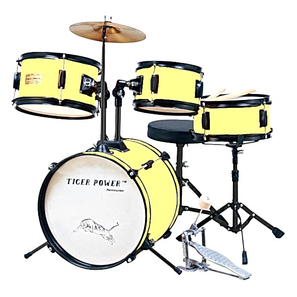 Tiger Power Açık Sarı Çocuk Davulu JR40BLYB