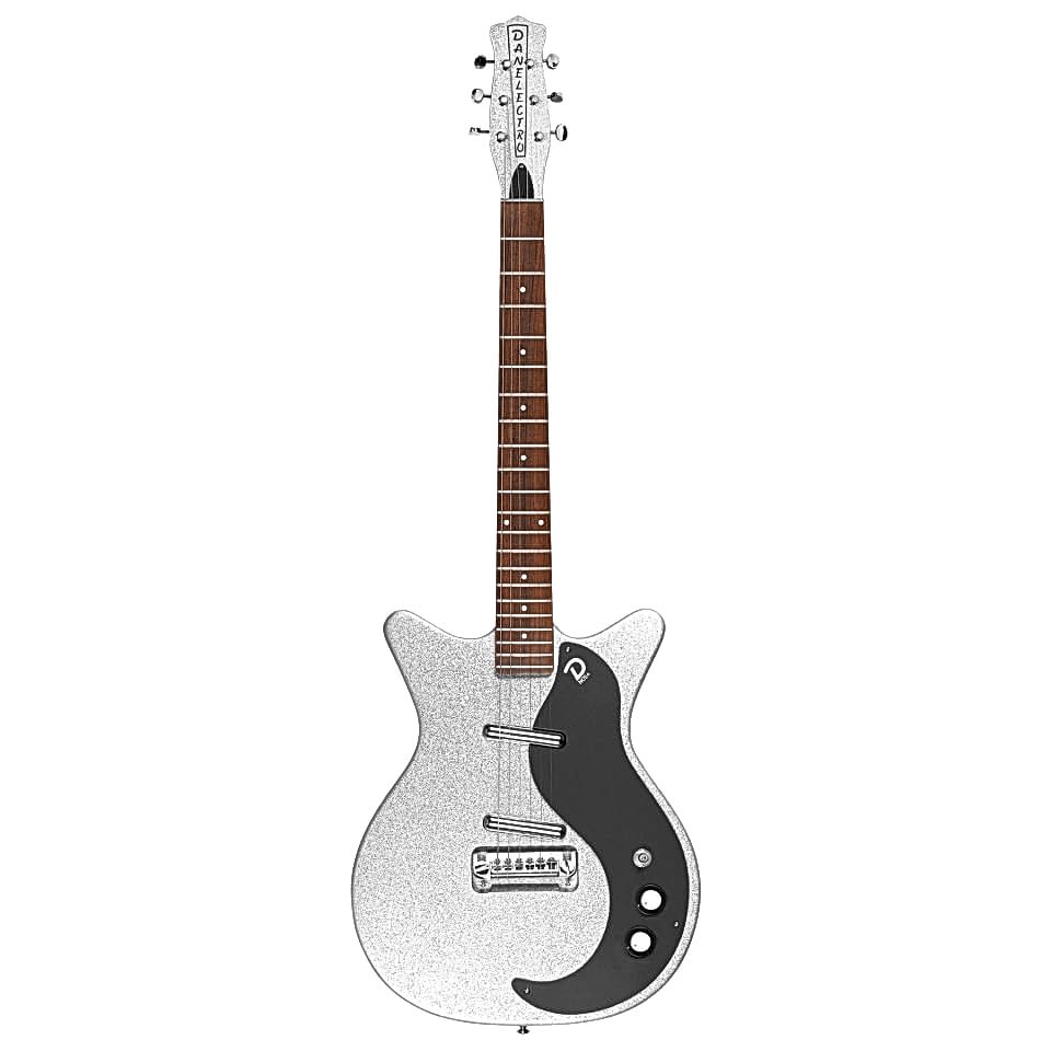 Danelectro 59MNOS+ Elektro Gitar Silver Metalflake