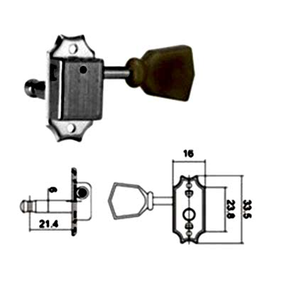 Dr Parts EMH3157CR Gitar Akort Kulağı
