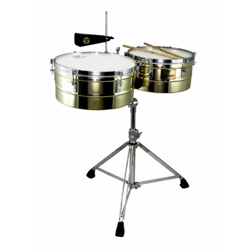 Tycoon (14+15 İnç) Pirinç Kaplama Timbal Seti (TTI1415BRS)