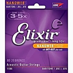 Elixir 016-070 Nanoweb Bariton Akustik Gitar Tel Seti