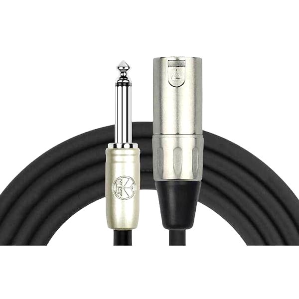 Kirlin 3mt. XLR Erkek-1/4'' TRS Mono Mikrofon-Enstrüman Kablosu