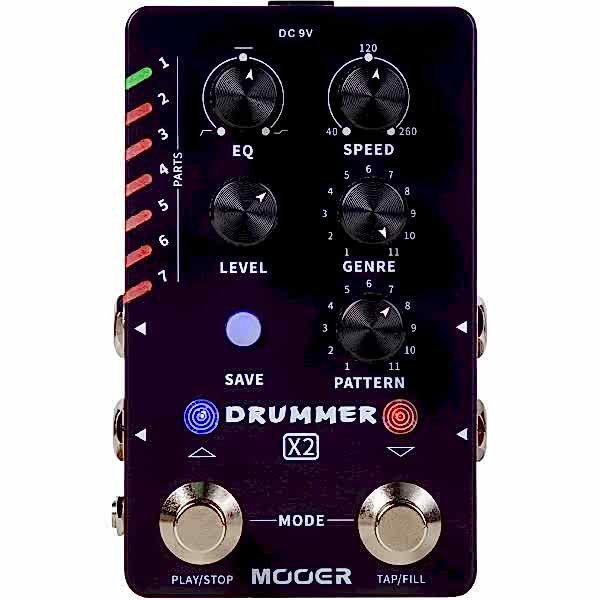 Mooer M728 Drum Machine Pedalı