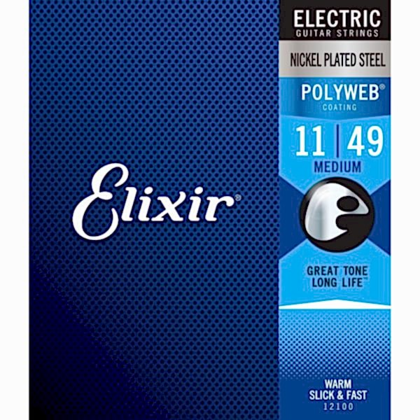 Elixir 011-049 Polyweb Medium Elektro Gitar Teli (12100)
