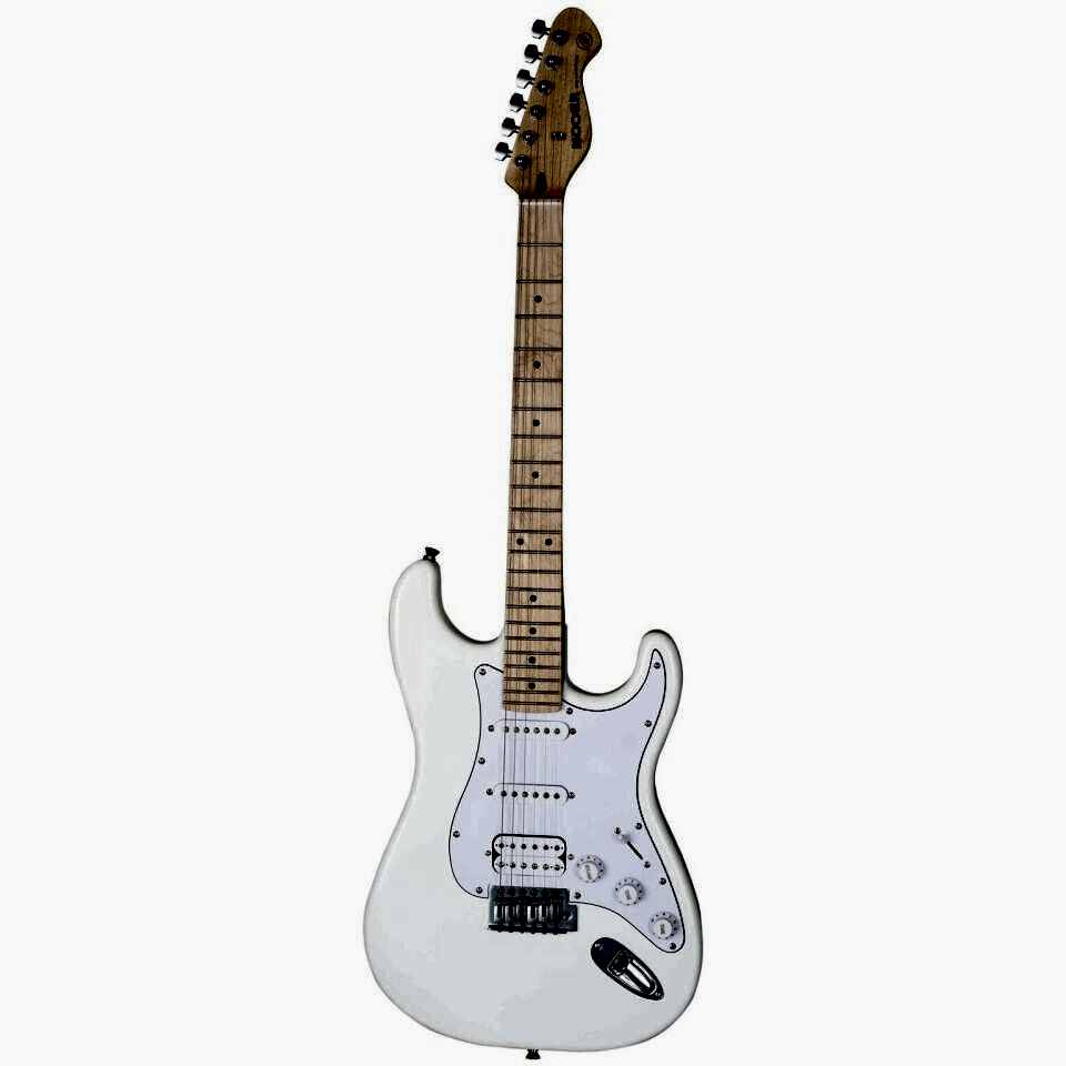 Mooer MSC11ProPWH Elektro Gitar (Polar White)