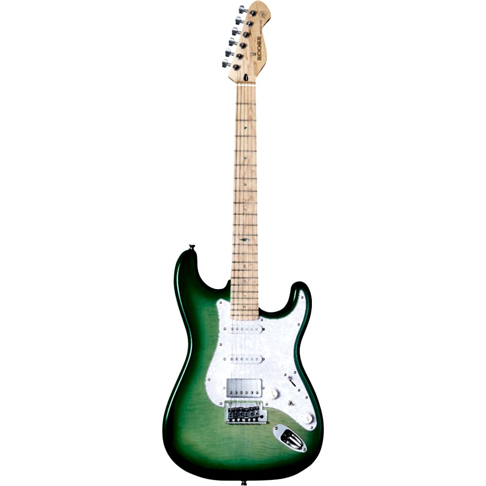Mooer MSC30ProLGR Elektro Gitar (Lemon Green)