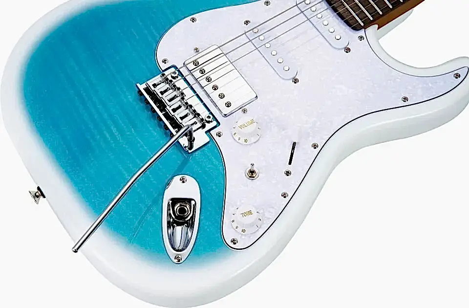 Mooer MSC41ProDBL Elektro Gitar (Dreamy Blue)
