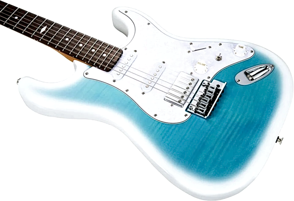 Mooer MSC41ProDBL Elektro Gitar (Dreamy Blue)