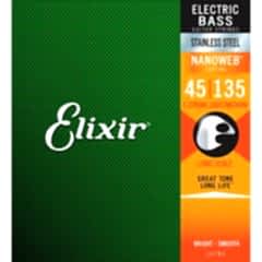 Elixir 45-135 Nanoweb 5 Telli Bas Tel Seti (14782)