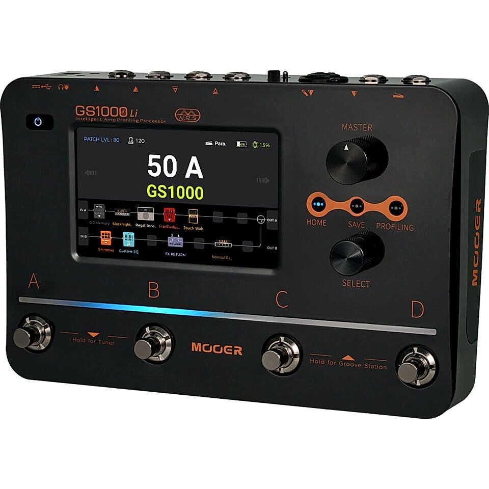 Mooer GS1000LI Şarjlı Akıllı Gitar Efekt Prosesörü