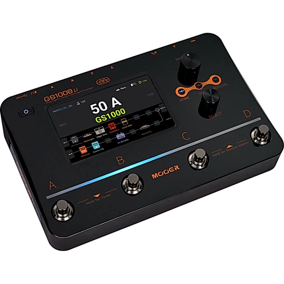 Mooer GS1000LI Şarjlı Akıllı Gitar Efekt Prosesörü