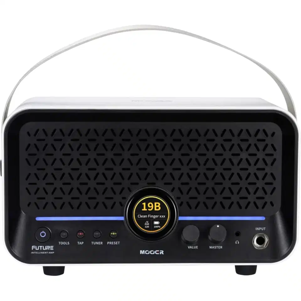 Mooer F15iLISWH Şarjlı Akıllı Gitar Amfisi (Snowfall White)