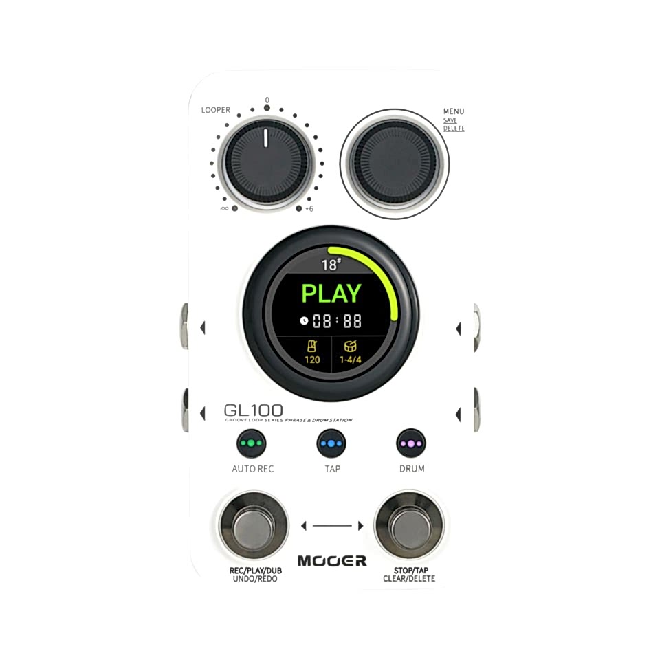 Mooer GL100 Groove Loop + Phrase + Drum Pedalı
