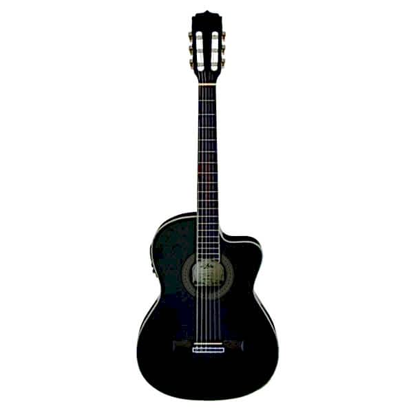 Aria AK30CETNBK İnce Kasa Elektro Klasik Gitar Cutaway
