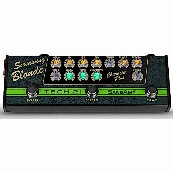 Tech 21 SansAmp Character Plus-Screaming Blonde Gitar Pedalı (CPSSB)