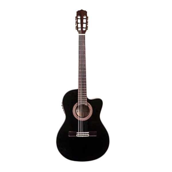 Aria A48CESBK İnce Kasa Elektro Klasik Gitar Cutaway