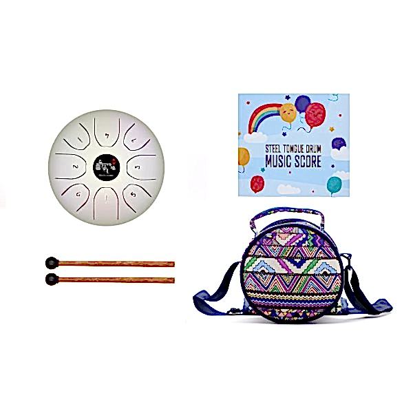Himalaya Blessing 14cm Steel Tongue Drum BQ55PWH