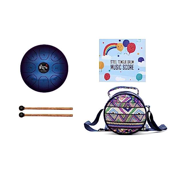 Himalaya Blessing 14cm Steel Tongue Drum BQ55SBP