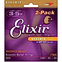 Elixir 12-53 Fosfor Bronze Aks Gitar 2li Set (16535)