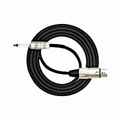 Kirlin MP-482PRBK XLR F - 1/4'' Mono 3 Metre Mikrofon Kablosu