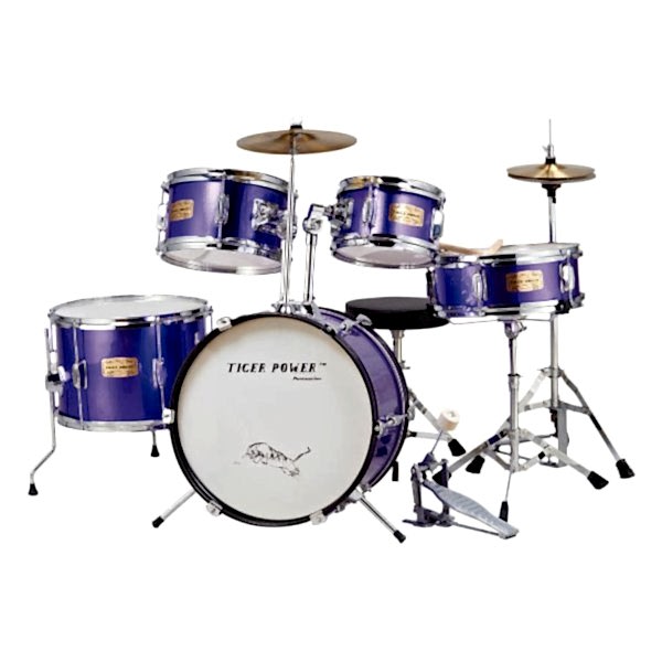 Tiger Power Çocuk Bateri Seti 16+8+10+13Ft+12S BMDJR50B