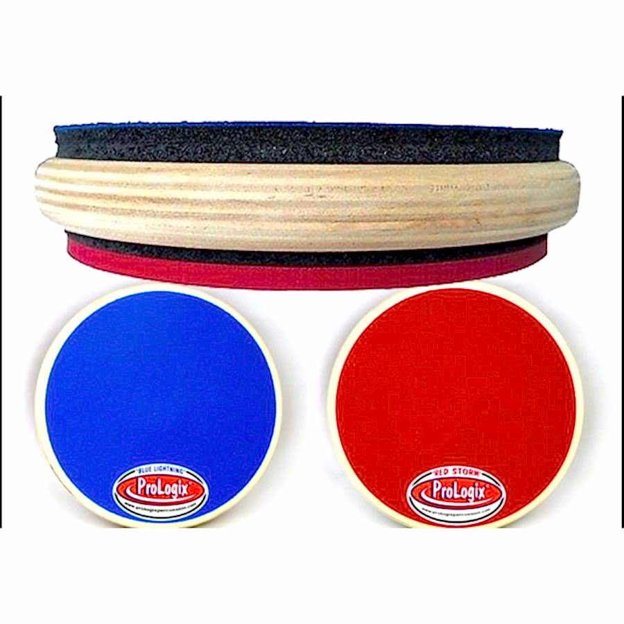 Prologix 6 İnç  Red Storm/Blue Lightning Çift Yüzlü Davul Çalışma Pad'i